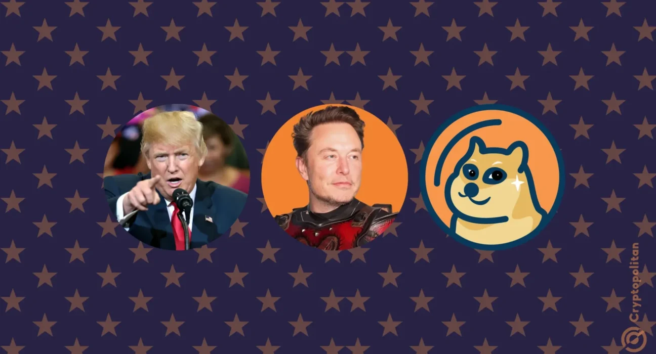 Elon Musk supports Trump and Dogecoin via his Department of Govt Efficiency