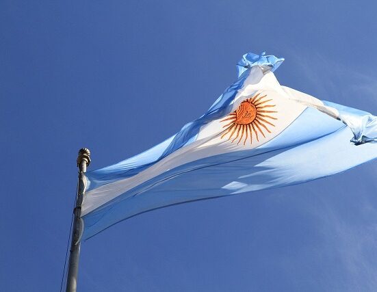 Argentina, flag waving