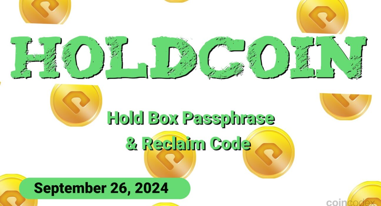 HoldCoin Daily Combo and Reclaim Code for September 26, 2024