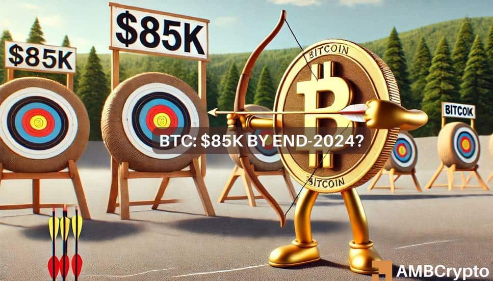 Bitcoin to $85K by December? 16% chance, say options