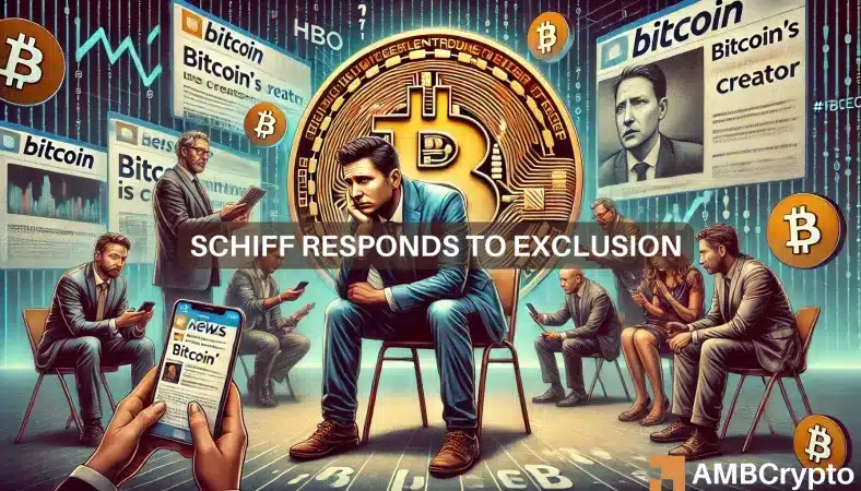 'Conspicuous' - Peter Schiff questions HBO about his absence in Bitcoin documentary