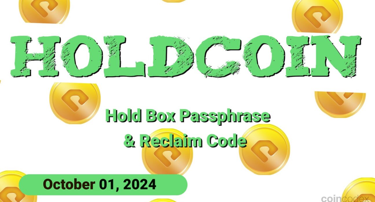 HoldCoin Daily Combo and Reclaim Code for October 01, 2024