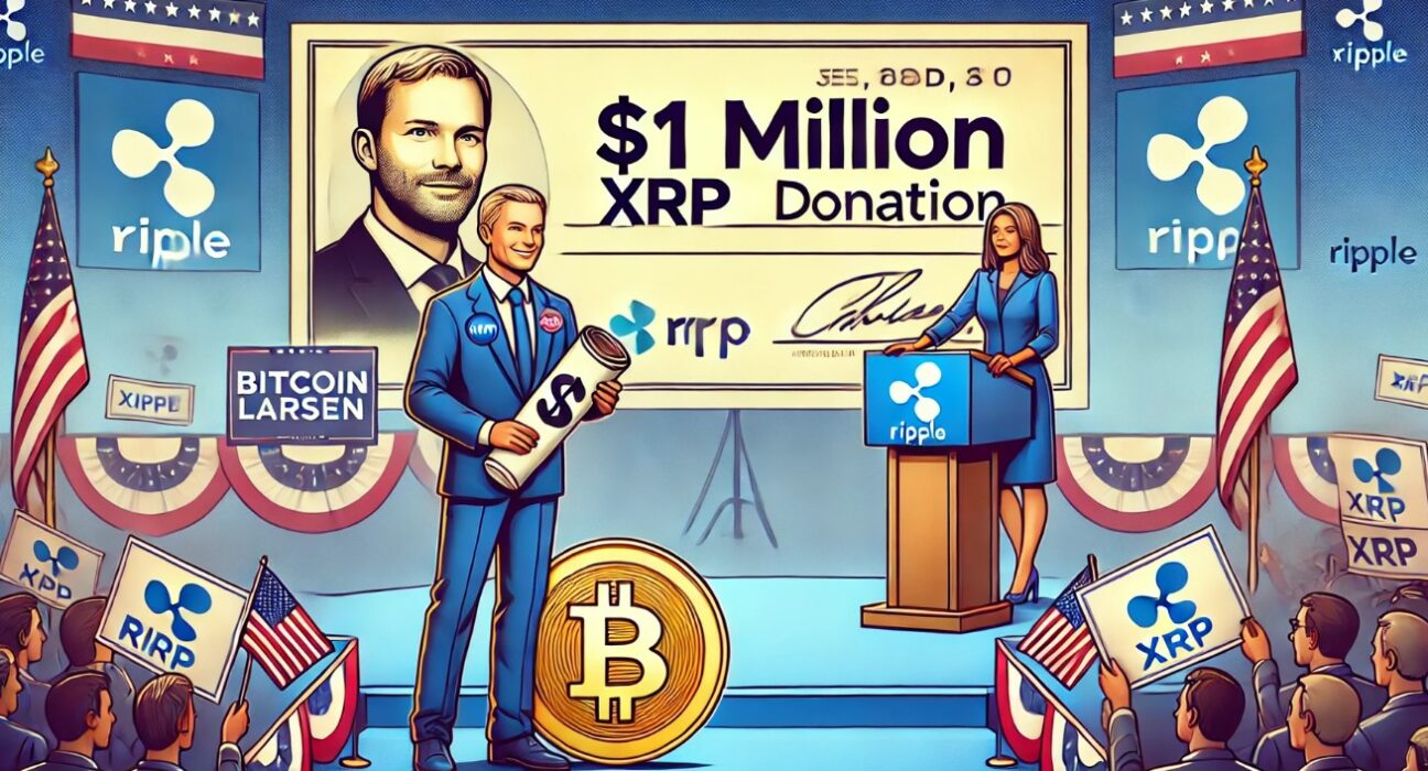 Ripple Co-Founder Chris Larsen Sends $1 Million XRP Donation To Kamala Harris