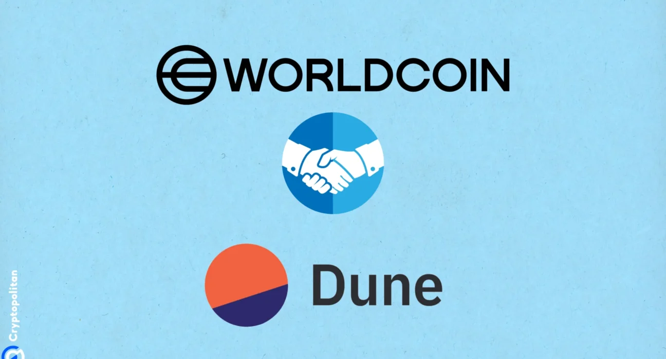 Worldcoin, Dune enter partnership after the former’s shift from Europe